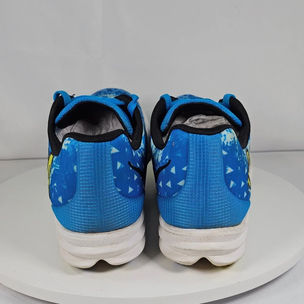 Hoka Crescendo XC Track Spikes Blue‎ Yellow Womens Running Shoes Size 9.5